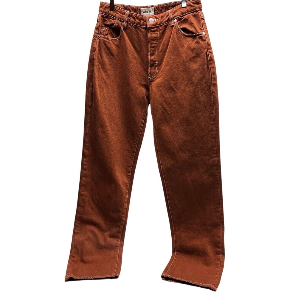 ROLLA'S Women Jeans Straight Leg in Rust
